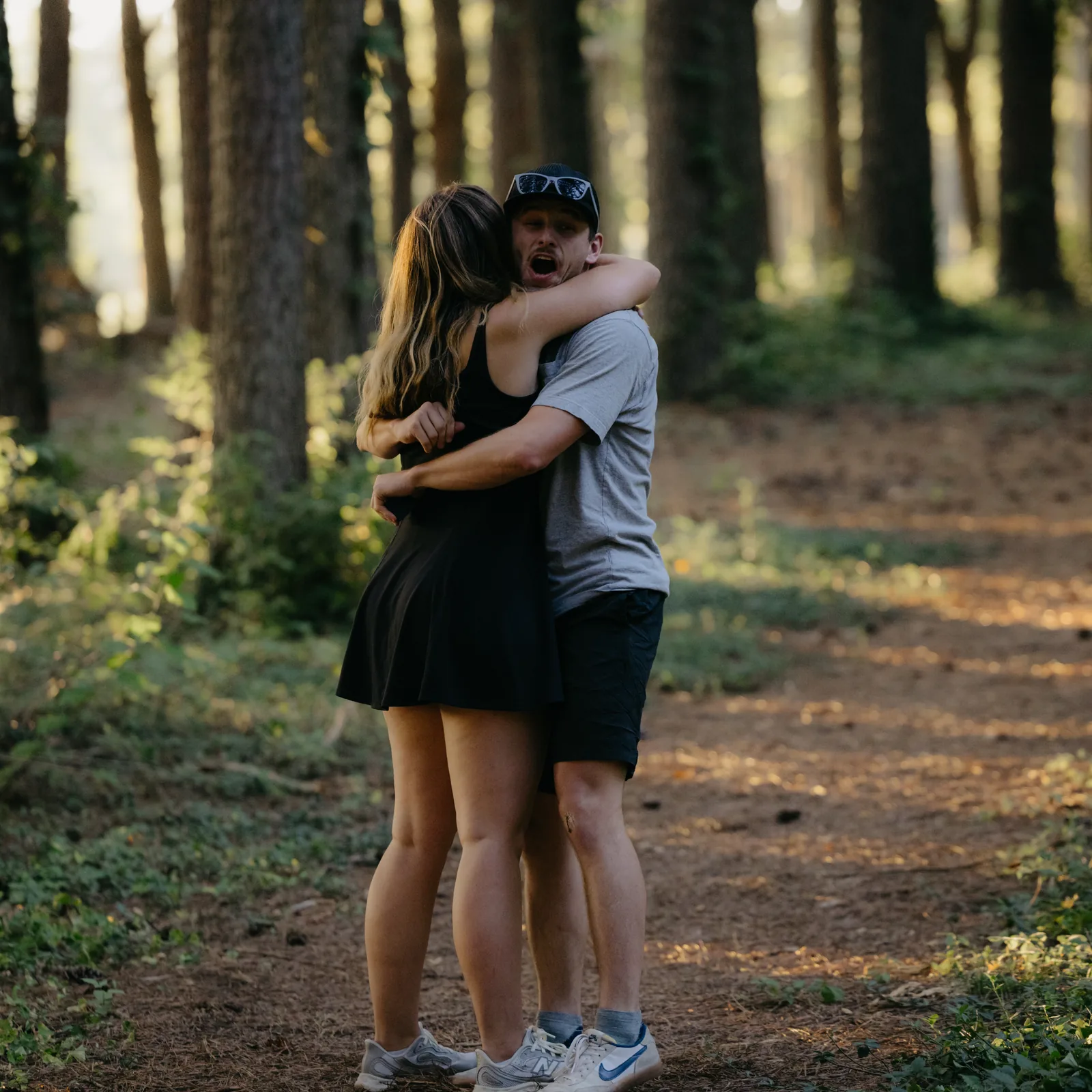 The hug right after the yes